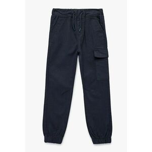 Pantaloni cargo de bumbac - Bleumarin imagine