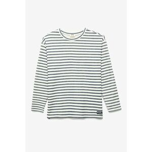 Bluza regular-fit cu dungi - Alb/Gri imagine