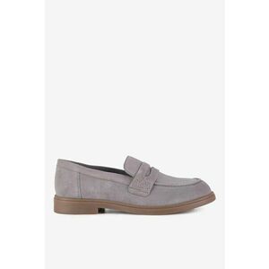 Mocasini dama 5903698048994 - Piele intoarsa - Gri - Gri imagine