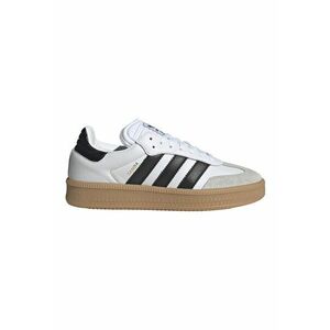 Pantofi sport din piele cu garnituri din material textil Samba XLG - Negru/Maro taupe deschis/Alb optic imagine