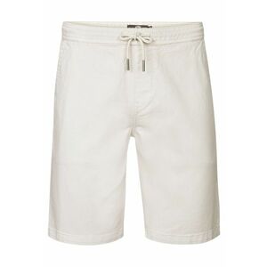 Pantaloni scurti din material barbati - Alb - 97% bumbac - 3% elastan - imagine