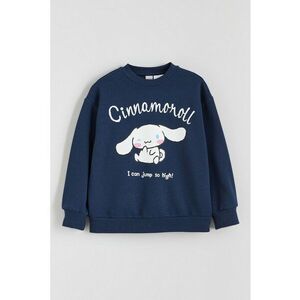 Bluza de trening cu imprimeu Cinnamoroll - Alb/Bleumarin imagine