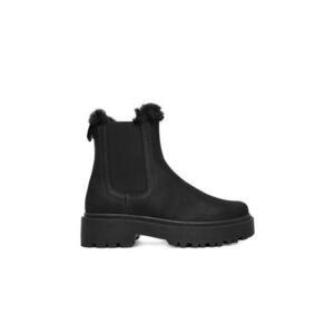 Botine elegante din piele naturala pentru femei - Negru imagine