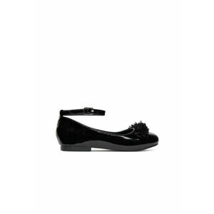 Pantofi copii - balerini fete - negru - textil - Negru imagine