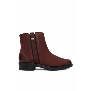 Botine dama din piele naturala - Bordeaux imagine