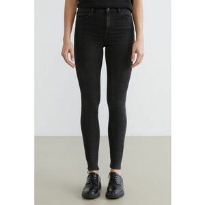 Blugi skinny cu talie inalta Jupiter - Gri antracit imagine