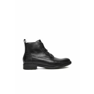 Botine negre din piele naturala pentru femei - Negru imagine