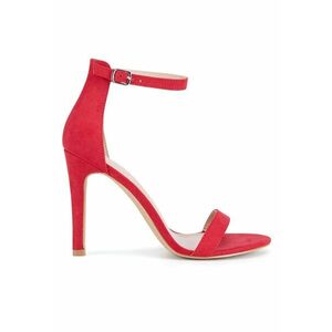 Sandale cu toc dama SS13814 - Rosu imagine