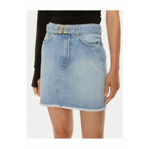 Fusta din denim albastru imagine