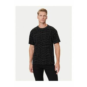 Tricou barbati negru - din bumbac - cu imprimeu imagine
