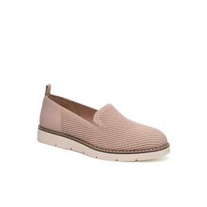 Mocasini dama textil - bej imagine