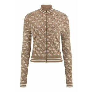 Bluza de trening cu fermoar - pentru fitness - Maro camel imagine