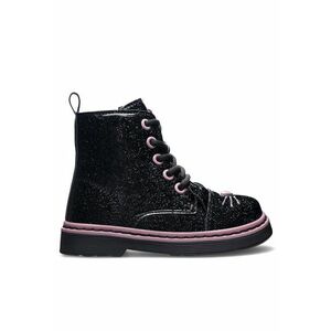 Ghete fete - sintetic - negru/roz imagine