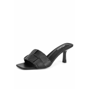 Papuci cu toc dama model RZ45505413 - negru imagine