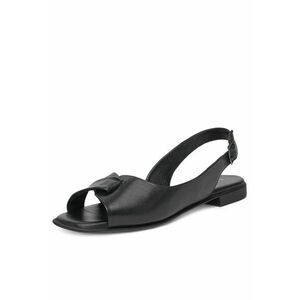 Sandale dama - WI23-FLOWER-03 - piele naturala - negru imagine