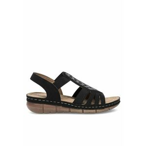 Sandale dama negru - sintetic - imagine