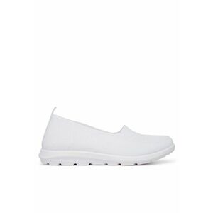 Mocasini dama H26092024 - alb - textil imagine