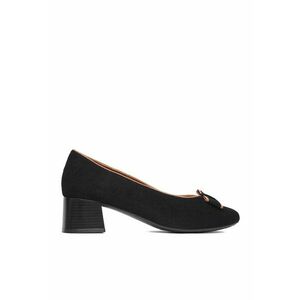 Pantofi dama - cu toc - piele naturala - negru imagine