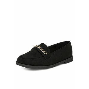 Mocasini dama - negru - textil - imagine