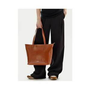 Geanta dama model C-JEN-L-011-08 - culoare brown - material textil. imagine