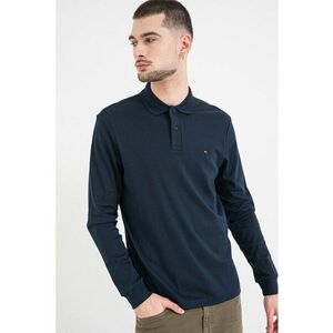 Bluza polo cu logo discret - Bleumarin imagine