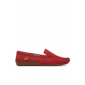 Mocasini dama - piele naturala - rosu - imagine
