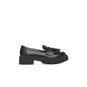 Mocasini dama - S670-21 - negri - material textil imagine