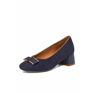 Pantofi dama - bleumarin - piele naturala - cu toc imagine