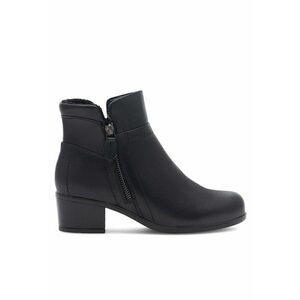 Botine dama EST-GUSTA-11 - negru - piele naturala imagine