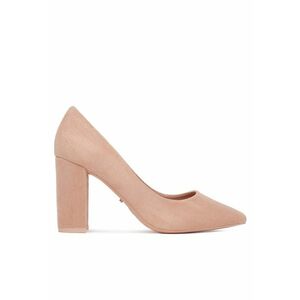 Pantofi dama - model DZ0010 - roz - tesatura - cu toc imagine