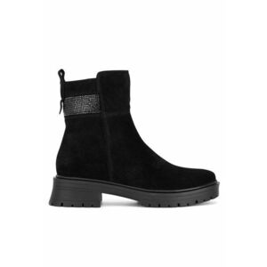 Botine dama din piele naturala - Negru imagine
