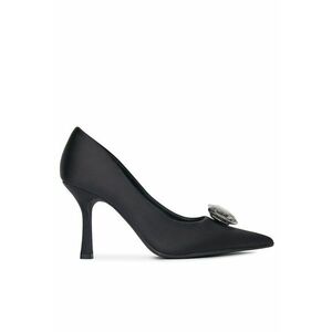 Pantofi dama - tocuri - negru - tesatura imagine