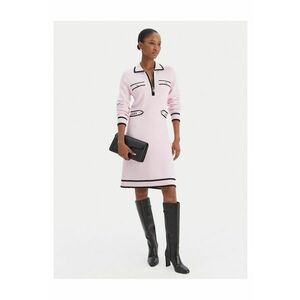 Rochie tricotata de dama roz - fabricata din material de calitate imagine