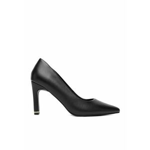 Pantofi dama - tocuri - piele naturala - negru - Negru imagine
