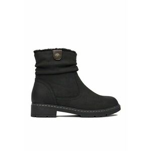 Botine dama - negru - textil H221008 imagine