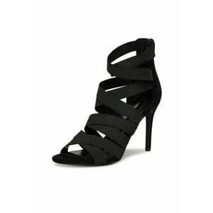 Sandale dama - cu toc - negru imagine