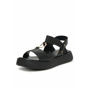 Sandale dama - piele naturala - negru - imagine