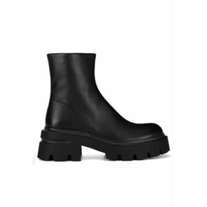Ghete dama C-WFA3116-1Z - piele naturala - negru imagine