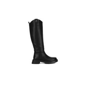Cizme dama - negru - textil - Negru imagine