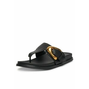 Slapi dama piele naturala - negru - Negru imagine