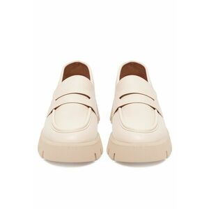 Mocasini dama - bej - tesatura - imagine