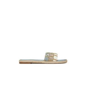 Slapi dama - espadrile - multicolor - tesatura imagine