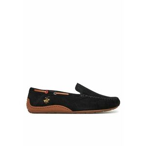 Mocasini dama din piele naturala - Negru/Maro imagine