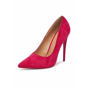 Pantofi dama - toc - roz - tesatura imagine