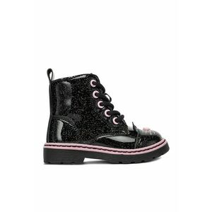 Ghete fete - plastic - negru/roz imagine