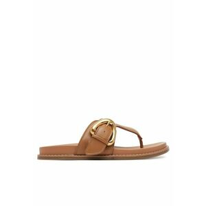 Slapi dama piele naturala - culoare maro - model CLAUDIE-R25SS03088 - imagine