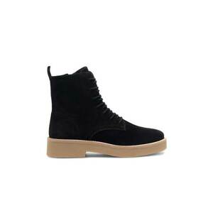 Botine dama - piele naturala - negru KAP-C1045-01SB imagine
