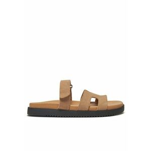 Papuci dama - bej - piele naturala - imagine