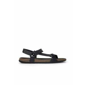 Sandale barbatesti LORENZO-17 - piele naturala - negru - imagine