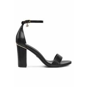 Sandale dama - piele ecologica - negru - imagine